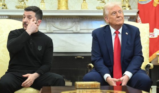 President Donald Trump, right, meets with Ukrainian President Volodymyr Zelenskyy, left, in the Oval Office at the White House in Washington, D.C., on Friday.