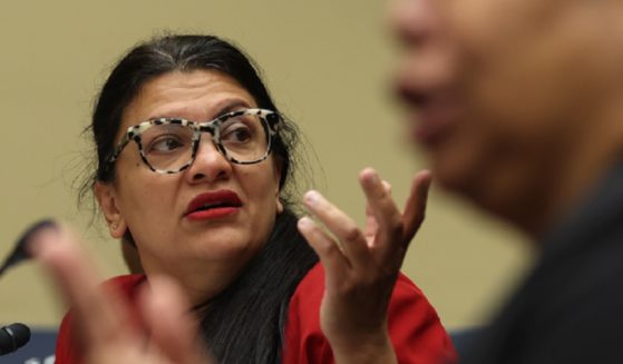 U.S. Rep. Rashida Tlaib, a Michigan Democrat, is pictured in a file photo from a July hearing of the House Oversight and Accountability Committee.