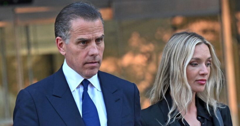 Hunter Biden, son of former President Joe Biden, and his wife, Melissa Cohen, leave court after his guilty plea in his trial on tax evasion in Los Angeles, California, on Sept. 5, 2024.