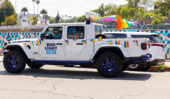 A Bud Light Seltzer truck participates in the 2023 WeHo Pride Parade in West Hollywood, California, on June 4, 2023.