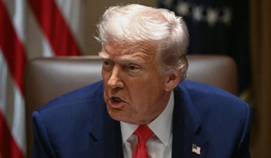 President Donald Trump speaks during a cabinet meeting in the Cabinet Room of the White House in Washington, D.C., on Thursday.