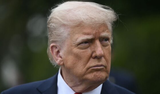 President Donald Trump looks on as he hosts the annual Easter Egg Roll on the South Lawn of the White House in Washington, D.C., on Monday.