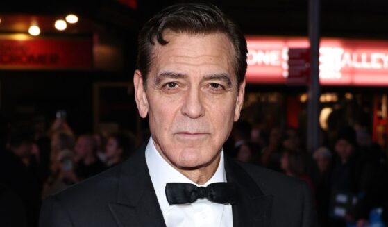 George Clooney attends the "Good Night, And Good Luck" Broadway Opening Night at Winter Garden Theatre in New York City on April 3.
