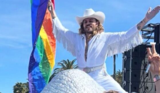 Wesley Walker was the "winner" of the "hunky Jesus" competition at the blasphemous Sisters of Perpetual Indulgence Easter event on Sunday in San Francisco, California.
