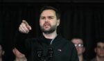 Vice President J.D. Vance speaks at the U.S. military's Pituffik Space Base on March 28, 2025, in Pituffik, Greenland.