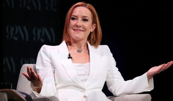 Jen Psaki speaks onstage during Jen Psaki in Conversation with Lawrence O’Donnell in New York City on May 8, 2024.
