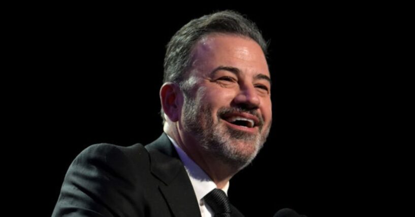 Jimmy Kimmel, seen at a February appearance, recently shared some thoughts on cancel culture and Donald Trump.