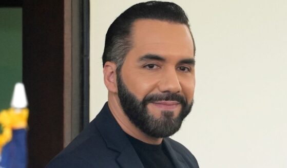 El Salvador's President Nayib Bukele departs following a meeting at the White House with President Donald Trump on Monday.