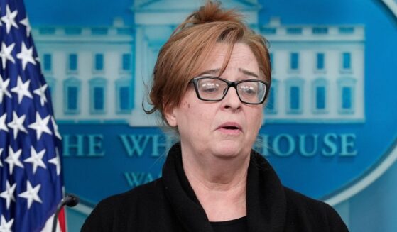 Patty Morin, mother of Rachel Morin, who was murdered by an illegal immigrant from El Salvador, speaks during a White House briefing last week in Washington D.C.