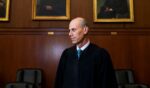Judge James E. Boasberg, chief judge of the Federal District Court in DC, stands for a portrait at E. Barrett Prettyman Federal Courthouse in Washington, DC on March 16, 2023.