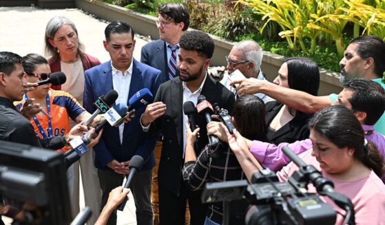 ep. Maxwell Frost, a Florida Democrat, speaks to media Monday, demanding the liberation of Salvadoran Kilmar Abrego Garcia, who was deported with a plane load of other illegal immigrants from the U.S. to El Salvador. A delegation of four U.S. Democrat lawmakers, including Frost and Reps. Robert Garcia of California, Yassamin Ansari of Arizona and Maxine Dexter of Oregon, flew to San Salvador to press for Abrego Garcia's return.