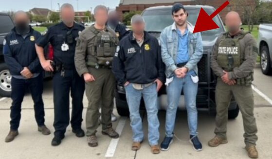 Robert King, arrow, was arrested in McKinney, Texas, after allegedly making posts on social media claiming he would "open fire" on ICE agents and threatening DHS Secretary Kristi Noem.