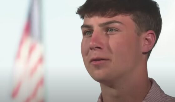 Parker Jensen told WBFF-TV that a school district official suspended him for seven days when he showed up at the district office to ask why there were no American flags on display in his high school classrooms.