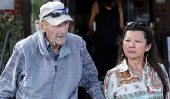 Legendary actor Gene Hackman and his wife, Betsay Arakawa, are pictured in a 2024 photo.
